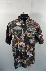Reyn Spooner Men's Our 9th Island Las Vegas Classic Short Sleeve Shirt XL NWT