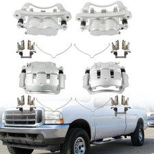4Pcs Disc Brake Caliper w/ Bracket for 2000-05 Excursion F-250 F-350 Super Duty