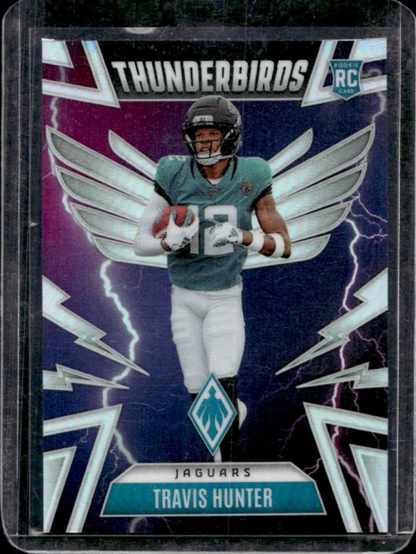 2025 Panini Phoenix Travis Hunter Thunderbirds Rookie RC #22 Jaguars