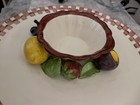 Vintage CALI POTTERY Round Vegetable Chip & Dip 14 Inch Serving Platter — photo 4