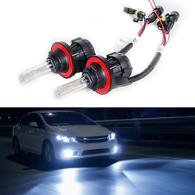 H13 8000K Ice Blue Bi-Xenon HID Bulb 35W Headlight Replacement for Jeep Wrangler