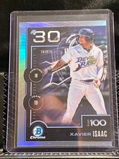 Xavier Isaac 2025 Bowman Bowman Scouts Top 100 #BTP-30 - Rays
