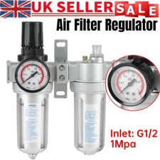 1/2''BSP Oil Water Separator Air Filter Regulator Moisture Trap Compressor Gauge