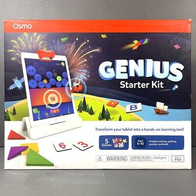 Osmo Genius Starter Kit for iPad Ages 6-10 New Open Box