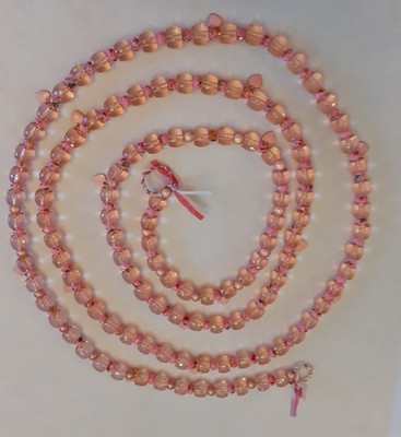 GIRLANDE FRÜHLING/OSTERN PERLEN/ROSA+HERZ CHARMS WAND/BAUM/TISCH/KRANZ UNIKAT