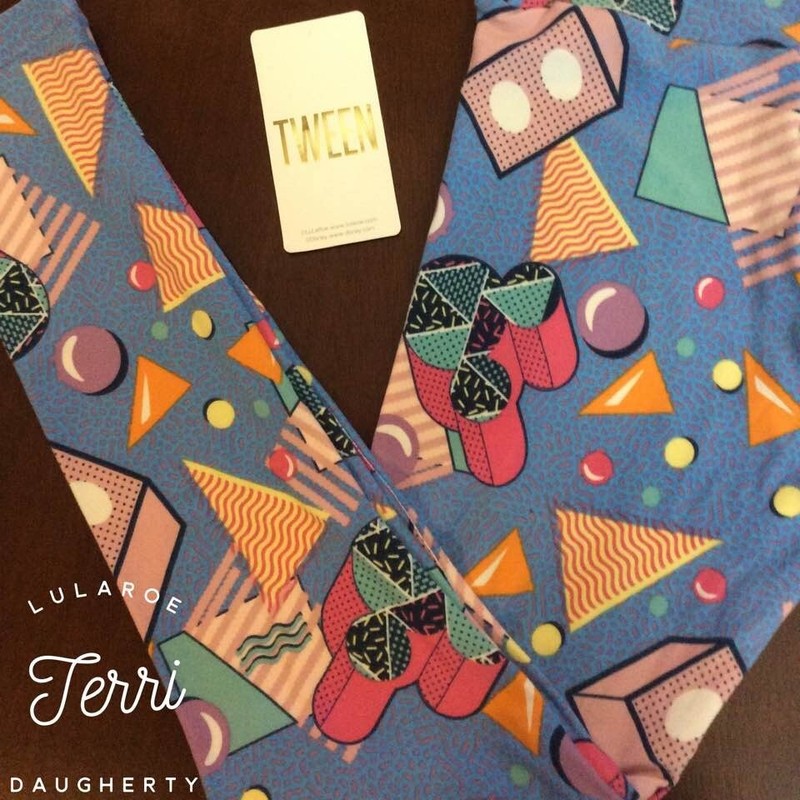New LuLaRoe Disney TWEEN Leggings Tri-Circle Mickeys 90s vibe Blue, Pink, Yellow