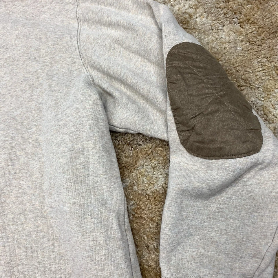 Suéter Woolrich Boysen Media Cremallera Parche en el Codo Marrón Tostado Para Hombres Talla XL Foto 3 de 4