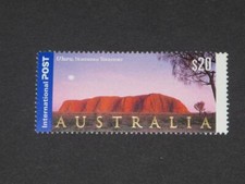 AUSTRALIA INTERNATIONAL POST $20 AYERS ROCK ULURU MINT NEVER HINGED