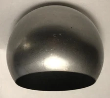 NEW 4.75" Dia. Modern Eyeball Shaped Raw Unfinished Steel Lamp Shade,  #ES355S