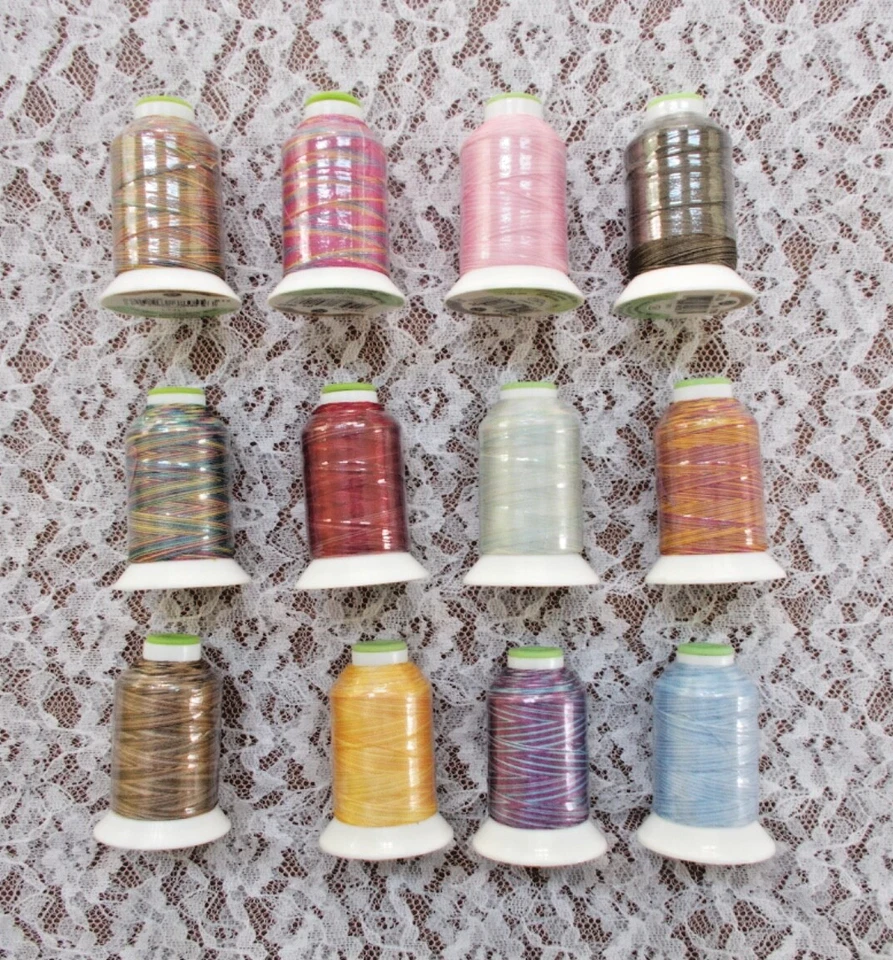 Coats & Clark Machine Embroidery Thread Lot of 12 Polyester 40 Wt. 600 yd/Spools - Image 2 of 4