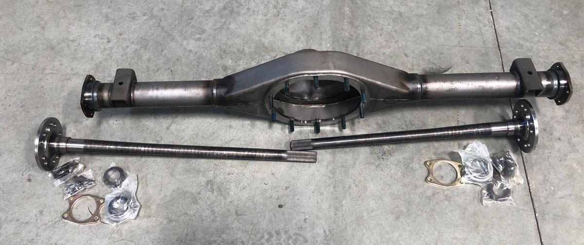 New 55-57 Chevy Rear End Ford 9 Inch W/Big Bearing New Style Ends
