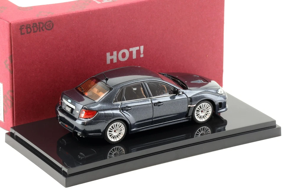 1:43 Ebbro Subaru WRX STI A-Line 4 Porte Grigio Metallizzato - Immagine 2 di 3