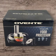 Ovente Electric Food Processor Smoothies, Vegetables, Salad 1.5 Cup PF1007B