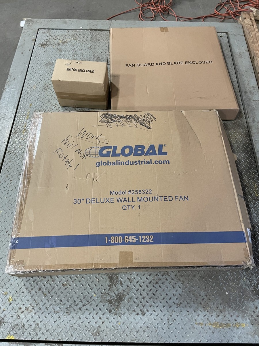 Global Industries 258322 30” Deluxe Wall Mounted Fan -NIB | eBay