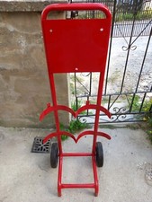 Double Extinguisher Trolley, Holds 2  Fire Extinguishers NEW FREEPOST