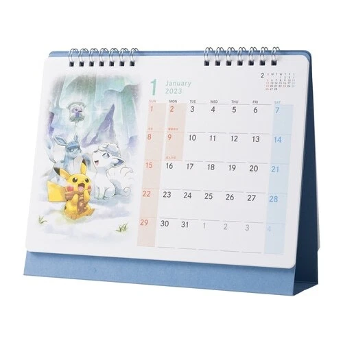 Calendrier de bureau original Pokemon Center d'octobre 2022 à décembre 2024  Japo