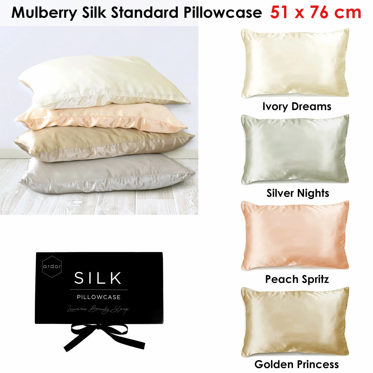 Silk standard clearance pillowcase