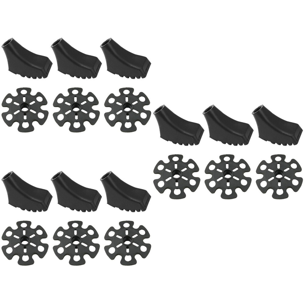 3 Count Trekking Pole Tip Covers Stick Tips Snow Toe Cap Set Cane eBay
