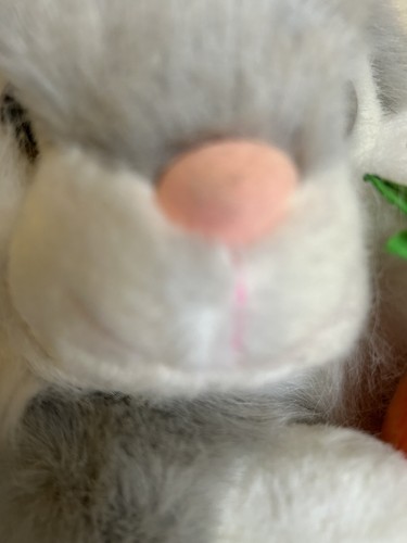 Rabbit SOFT Bunny w/ Carrot 11.5 In Large Stuffed Animal Toy AURORA - Picture 7 of 11