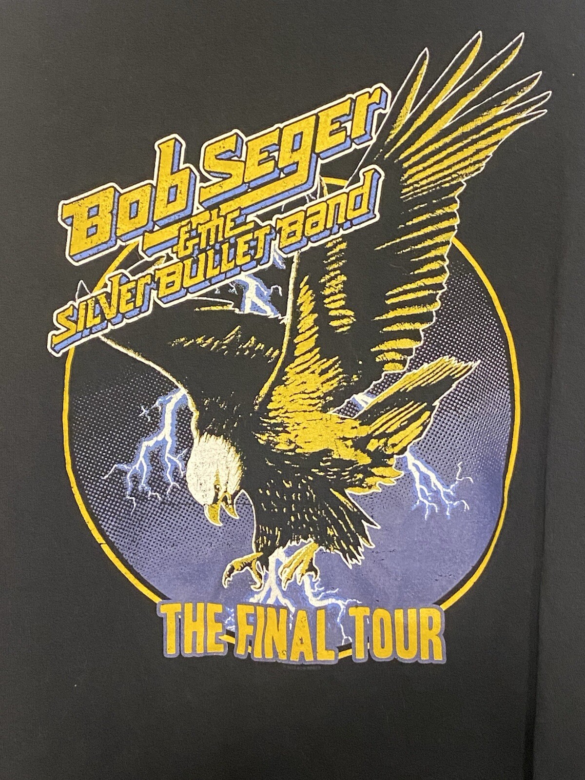 T-shirt Bob Seger & The Silver Bullet Band - Tournée Chicago 19 - Homme Noir - Tailles S-5XL