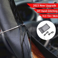 15 Steering Wheel Cover Genuine Leather For Jeep Black