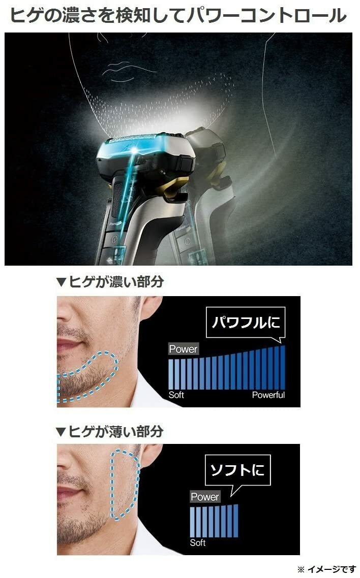 Panasonic LAMDASH Men's Shaver 5 Blades Brown Washable ES-CLV7D-T