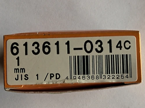 Single Ceramic Parallel End Gauge by Mitutoyo, Type 613611, Tol. 1, Nominal 1.0
