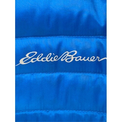 Eddie Bauer Jacket Down Puffer Travex Men Size XL Blue 700 - Picture 5 of 12
