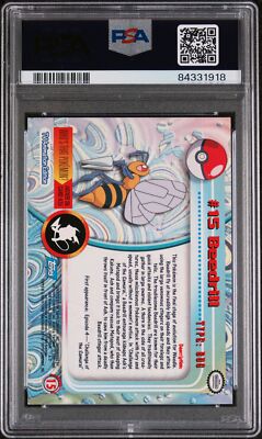 1999 beedrill pokemon card value 017/102 Base Set Stage 2 Beedrill Base Set First