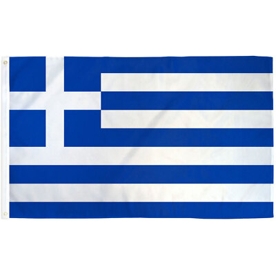 GREECE COUNTRY 3'X 5' POLY FLAG