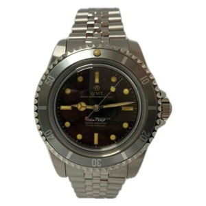 Montre Bracelet Automatique Walter Mitt Sea Diver Acier Noir - Neuf Avec Étiquettes