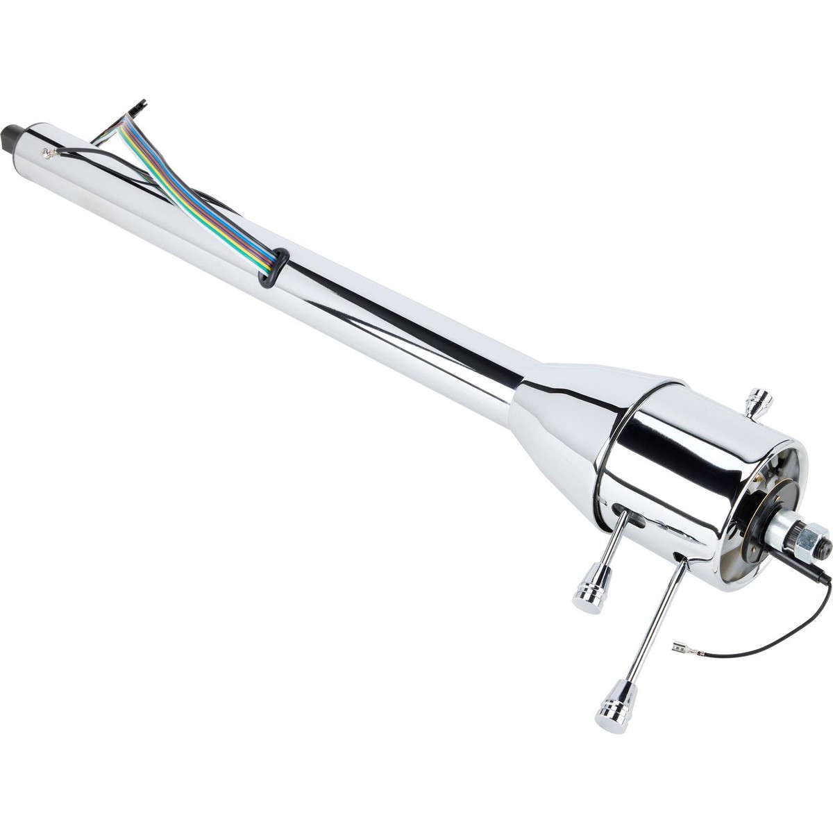 Tilt Only Steering Column, Chrome, Fits Chevy Passenger Car 1955