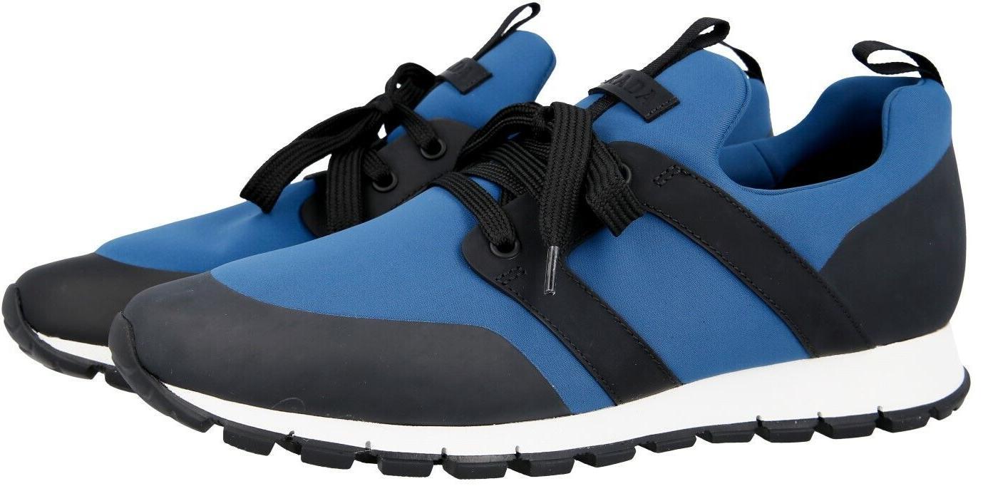 PRADA Neoprene Logo Lace Low Blue/Black/White for sale | eBay