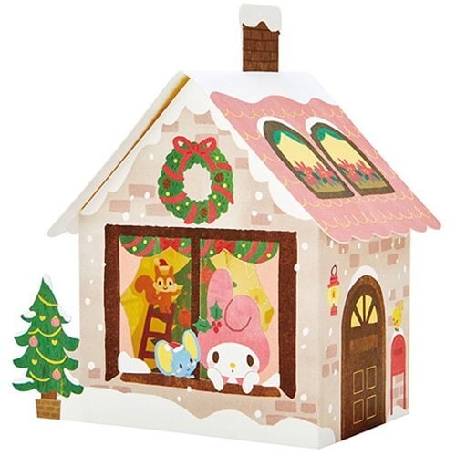 Sanrio Christmas Card Greeting card Christmas Hello Kitty house New - Picture 7 of 25