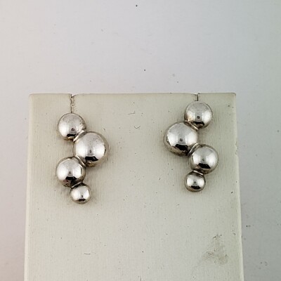 Pandora Sterling Silver Bubble Earrings | eBay