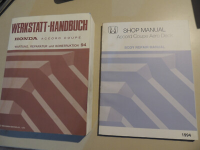 1994 Werkstatthandbuch Honda Accord Coupe CD7 CD9 2.0L 2.2L