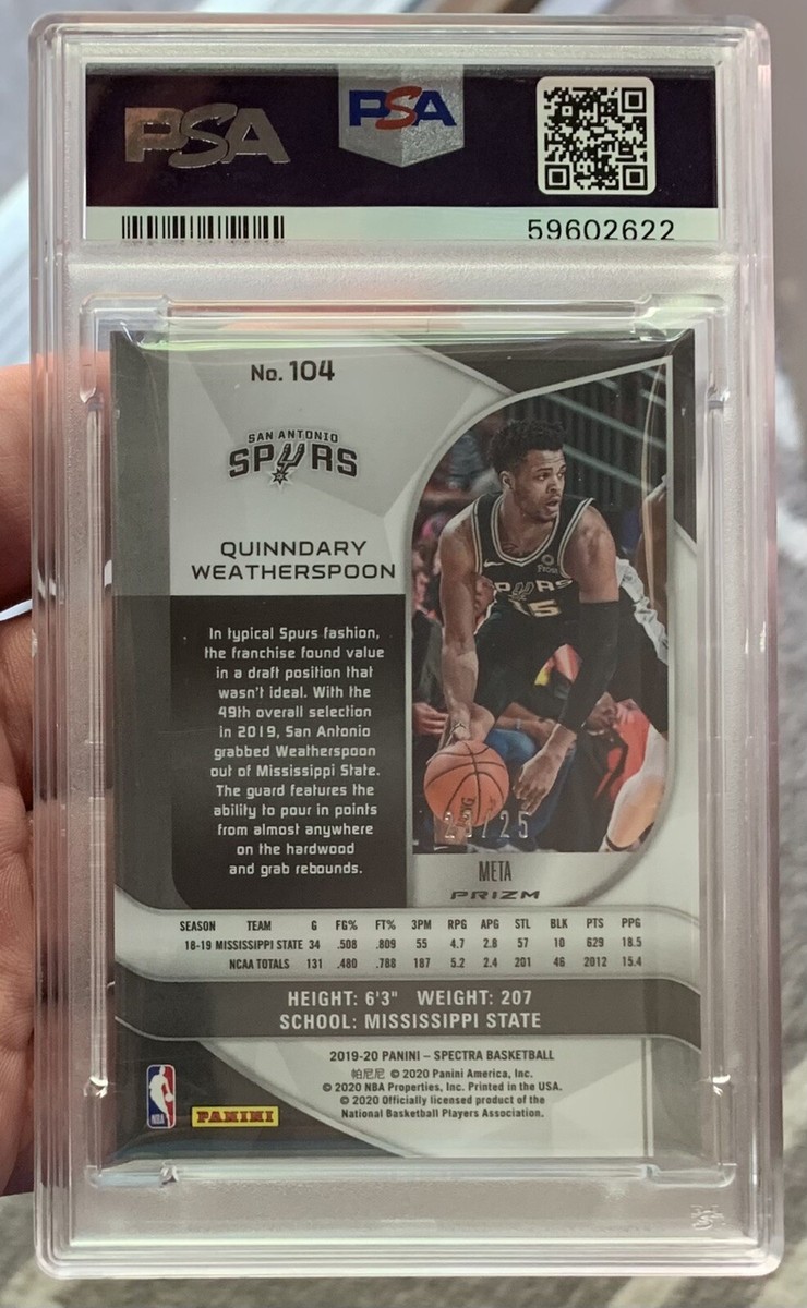 その他 19-20Panini Prizm Q.WEATHERSPOON PSA 10 19-20Panini Prizm Q.WEATHERSPOON PSA 10