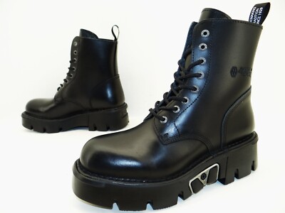 New Rock Cowboy Biker Plateau Stiefelette Stiefel Boots Unisex  Leder Gr.40 