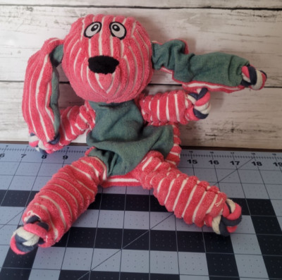 Kong Floppy Knots Bunny Small/Medium Squeaky Rope Tug & Toss Dog Toy