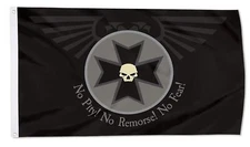 Black Templars Flag Banner Outdoor Indoor Decoration Flag 3x5Feet Double Stit...