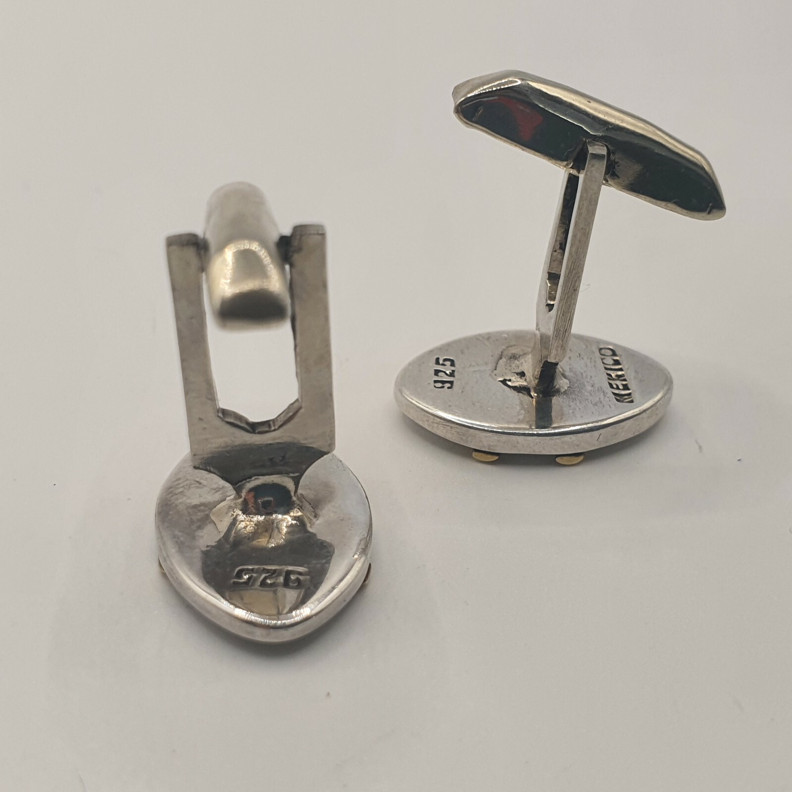 Photo 3 of Sterling Silver Cufflinks, Mexico Handmade 13.3gram (lot 2) M13