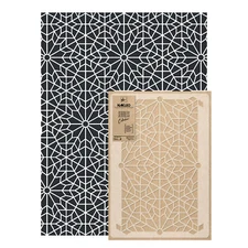 Reusable PLASTIC Wall STENCIL Template 25.6"x37.4" Allover MOROCCAN NIGHT