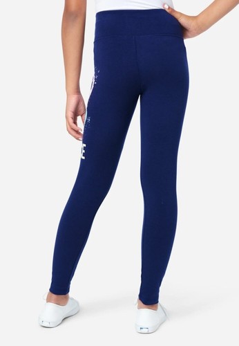 Justice Girls Graphic Full Length Leggings-French Navy -Large (12-14)-NWT - Picture 3 of 4