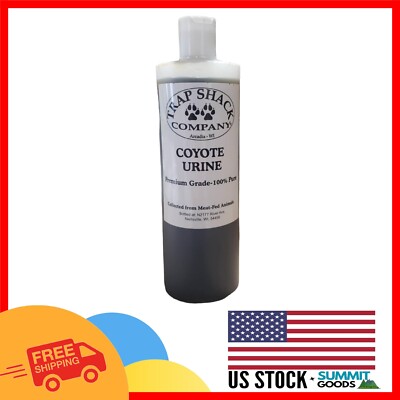 FRESH BATCH Coyote Urine - Full Strength 16oz Wildlife Deterrent for Gardens
