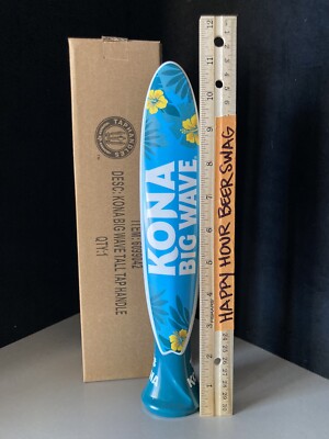   New Kona Big Wave Surfboard Hawaii Tall Beer Tap Handle For Kegerator KBW