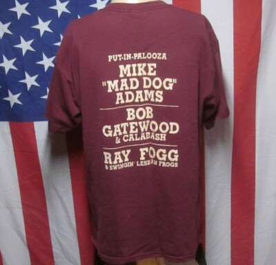 PUT-IN-PALOOZA Ohio lrg T shirt Ray Fogg & Bob Gatewood tee 2004 Mad Dog Adams