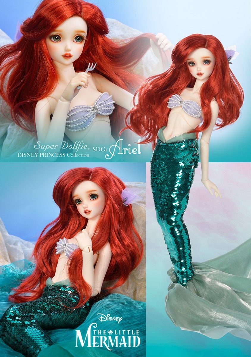 Super Dollfie Graffiti Ariel Disney Princess Collection Doll Super Dollfie Graffiti Ariel Disney Princess Collection Doll