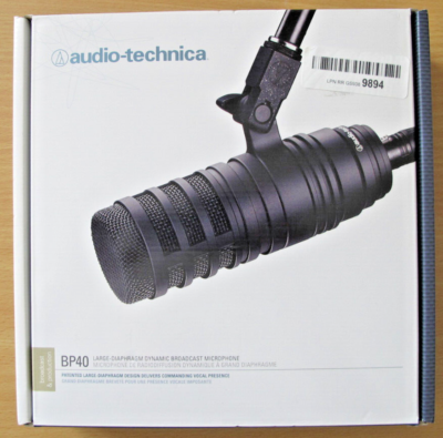 Audio-Technica BP40 Large-Diaphragm Dynamic Broadcast Microphone