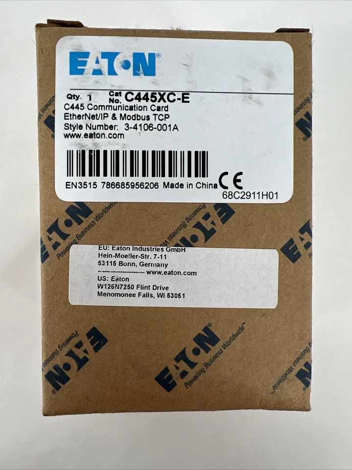 Eaton C445XC-E C445 Communications Card Ethernet/IP & Modbus TCP 3-4106-001A - Image 3 of 4