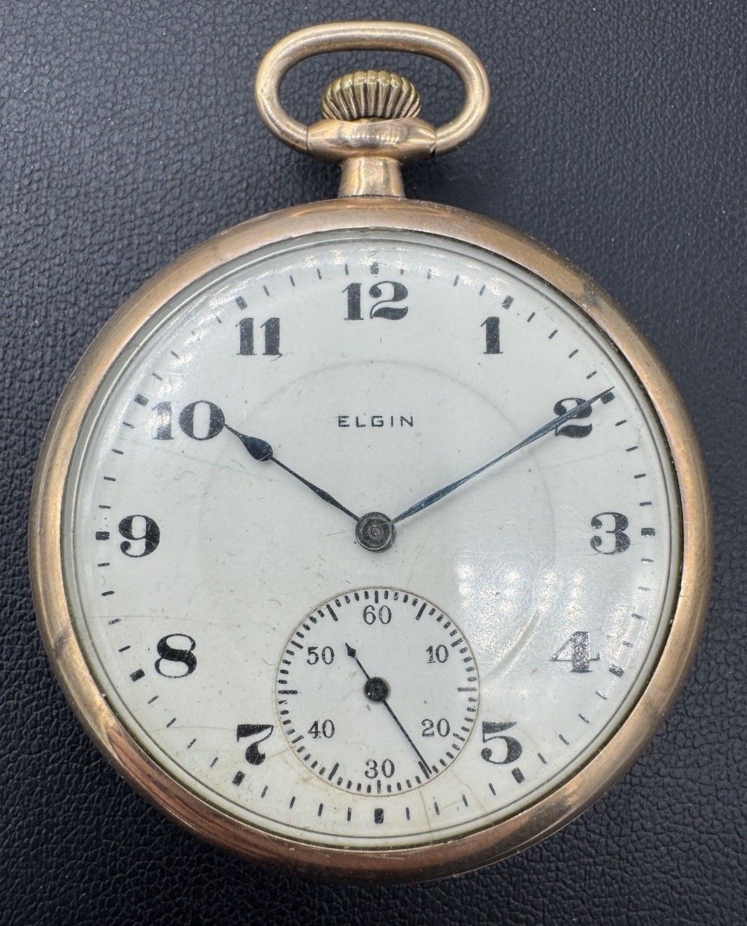 1923 Elgin 12s Model 3 17j Grade 345 Open Face Gold Filled Pocket Watch